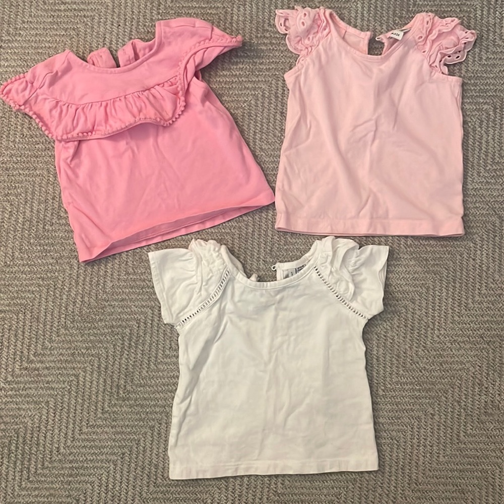 Janie and Jack 3 short sleeve tops - Picture 1 of 10